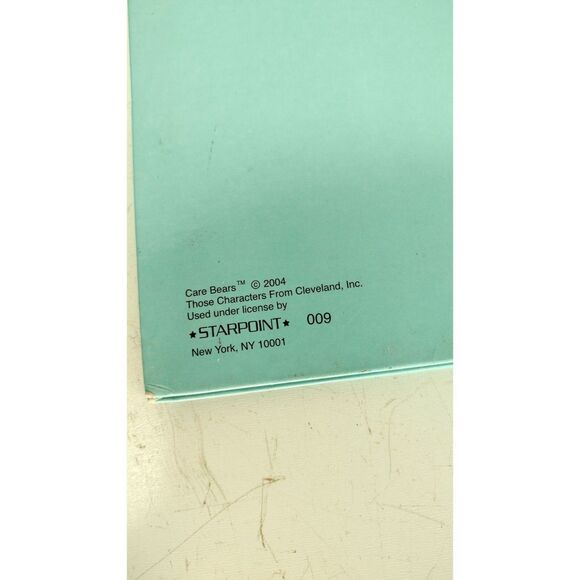 Vintage Y2K 2000s  "Super Star" Care Bear Blue Glossy 3 Ring Binder Folder - Picture 3 of 4